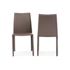 Baxton Studio Rockford Modern and Contemporary Taupe Bonded Leather Upholstered Dining Chair